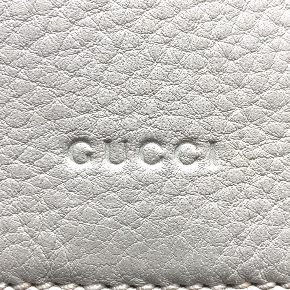 GUCCI Authentic White Leather Bamboo Backpack - Picture 13 of 16